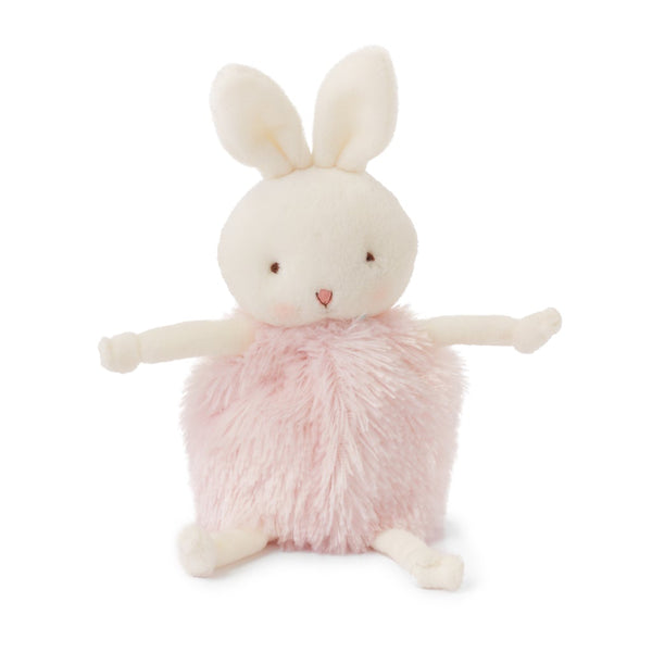 Bunnies by the Bay's Pink & White Bunny Roly Poly Stuffed Animal