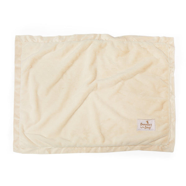 Bunnies by the Bay Cream Faux Fur Baby Blanket