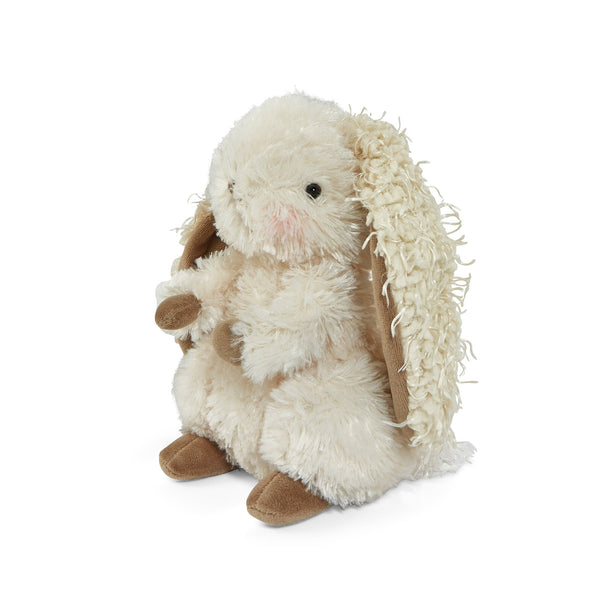 Alt view of Cream Bunny Stuffed Animal with brown details