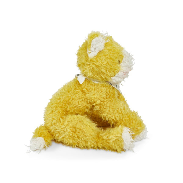 Side view of Yellow Kitty Stuffed Animal