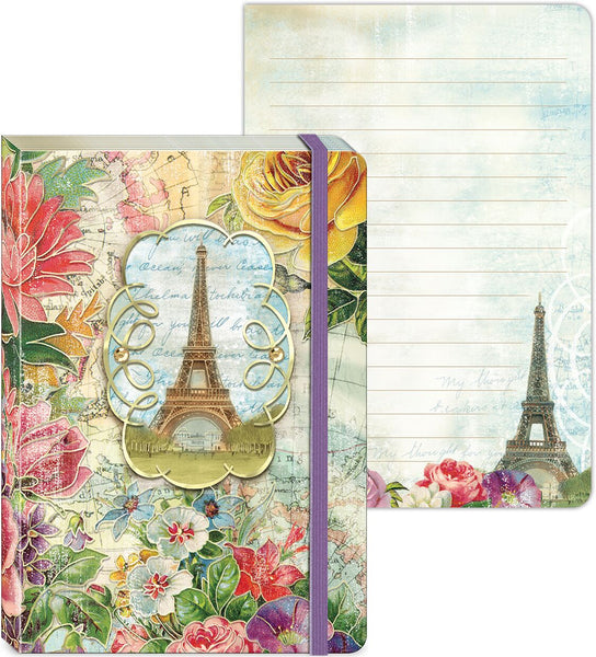Floral Eiffel Tower Paris Journal