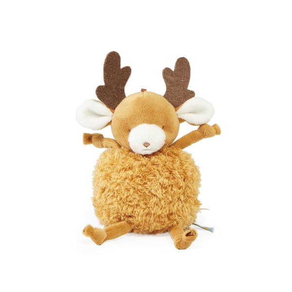 Close up Roly Poly ReinDeer Me Stuffed Animal