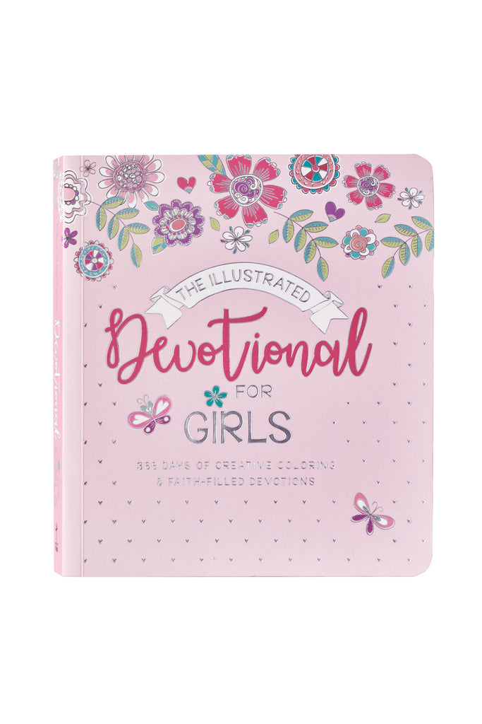The Illustrated Devotional for Girls with Pink Floral Cover