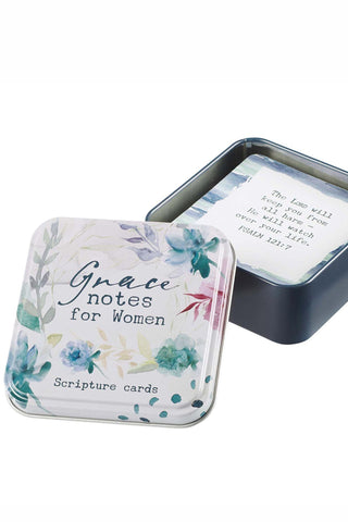 Grace Notes for Mom in Blue & White Tin