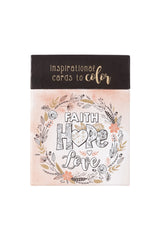 Faith Hope Love Coloring Cards