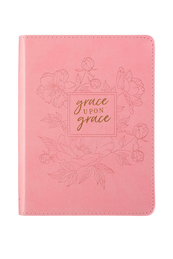 Grace Upon Grace ~ John 1:16 Classic Pink Journal