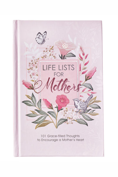Christian Art Gifts Pink Floral Life Lists for Mothers Book