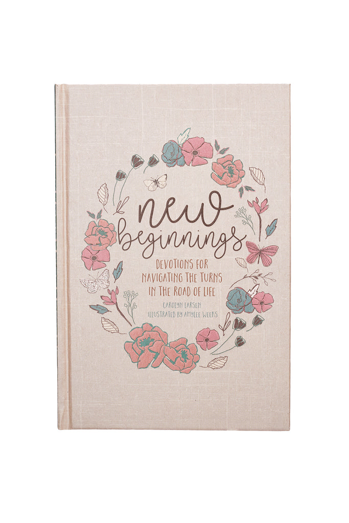 New Beginnings Devotional Floral Cover