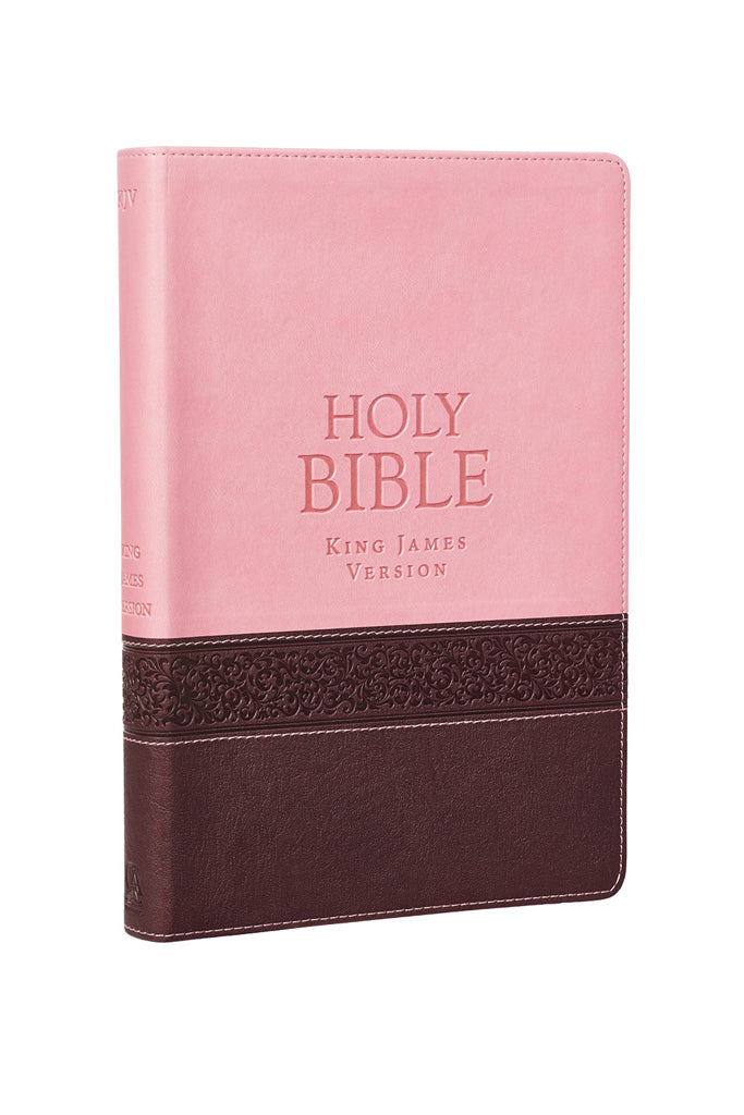 Pink & Brown Large Print KJV Bible