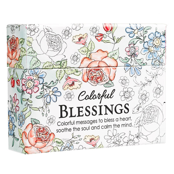 Side Floral Coloring Card Box View