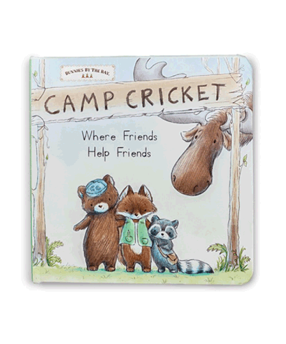 Bunnies by the Bay's Camp Cricket Woodland Critter Children's Board Book