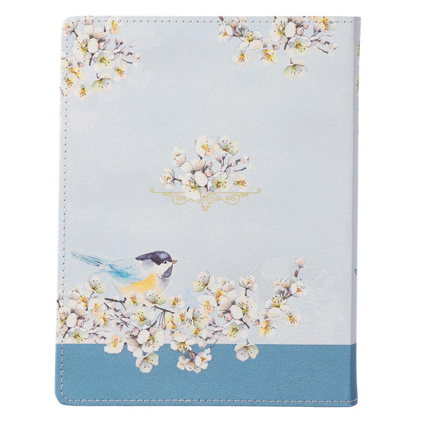 Back view with blossoms & bird