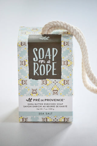 Pre de Provence Sea Salt Shea Butter French Soap on a Rope 