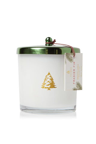 Thymes Frasier Fir Limited Edition Statement Candle with Green Metal Lid 