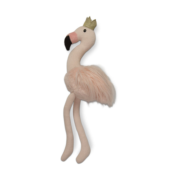 Pink Ballerina Flamingo Stuffed Animal with Crown