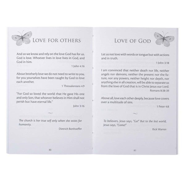 Devotional Page sample on Loving Others & God