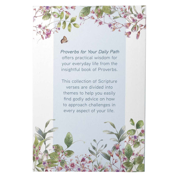 Back Cover Proverbs Devotional with Florals & Butterfly