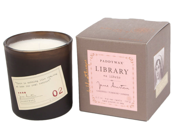 Paddywax Jane Austen Library Candle with Gift Box