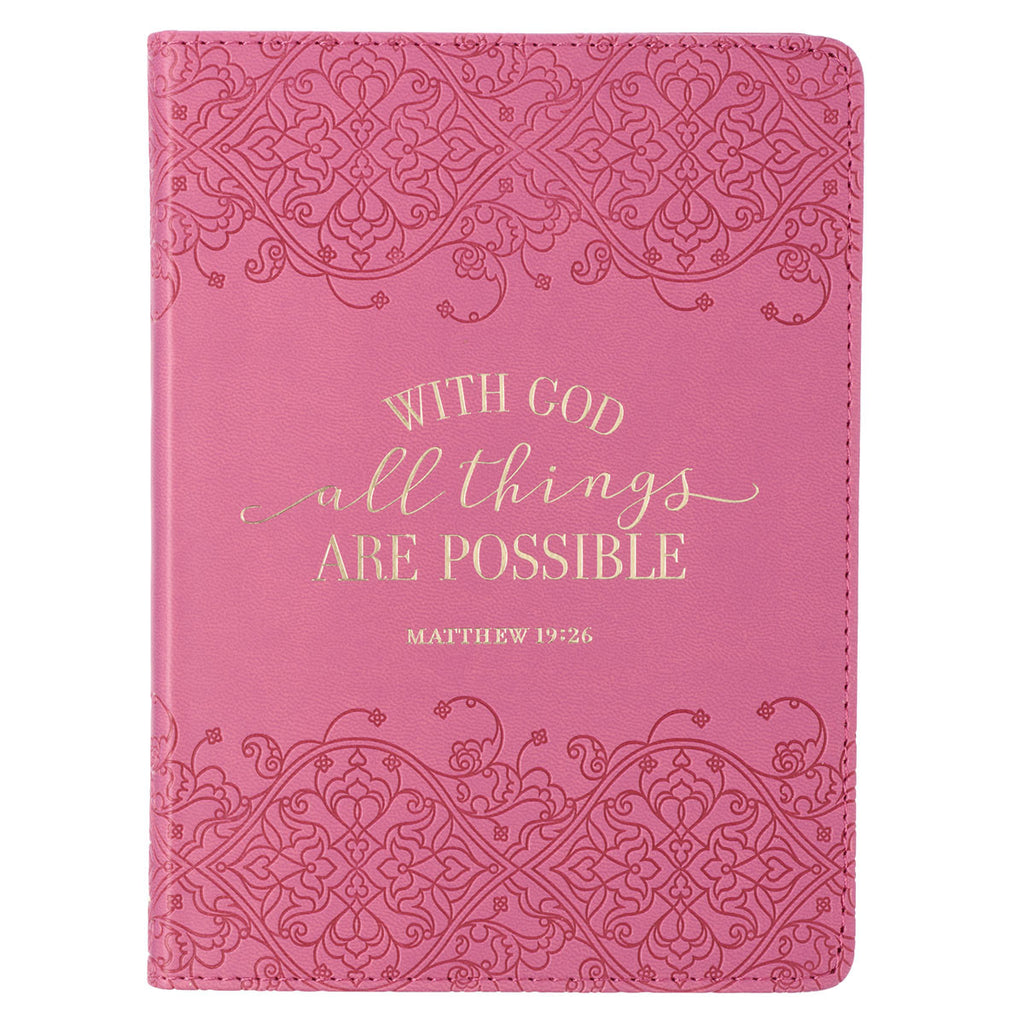 Beautiful Hot Pink & Gold Encouraging Journal