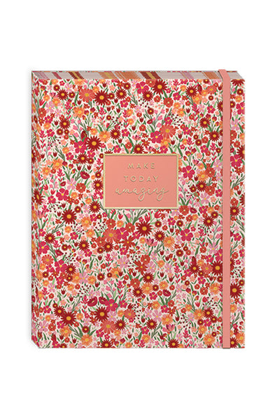Lady Jayne Coral Floral Undated Guided Planner