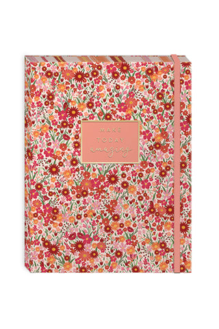 Lady Jayne Coral Floral Undated Guided Planner
