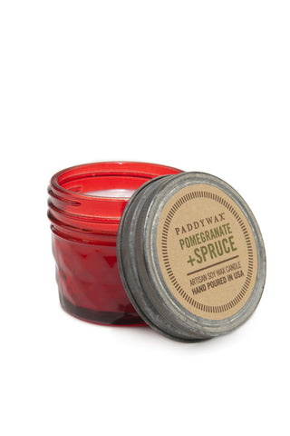 Paddywax Pomegranate Spruce Relish 3oz Jar Candle