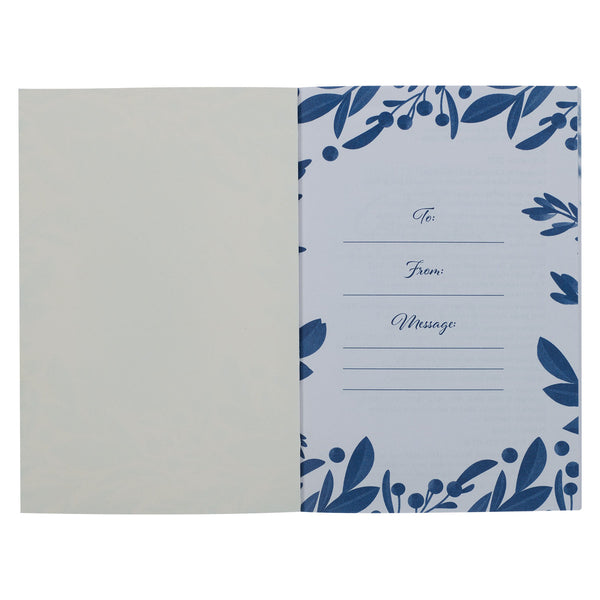 Presentation page with Navy Blue Foliage