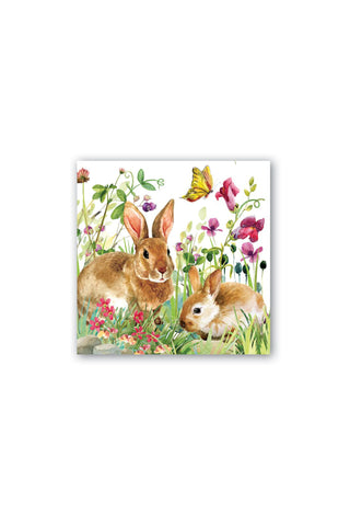 Michel Design Works Bunny Meadow Cocktail Napkins