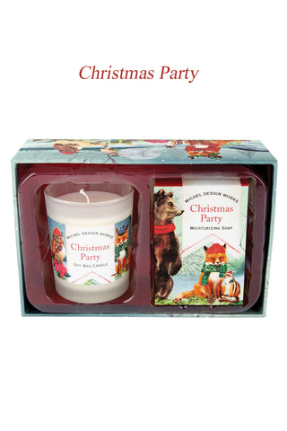 Michel Design Works Christmas Party Candle and Soap Set