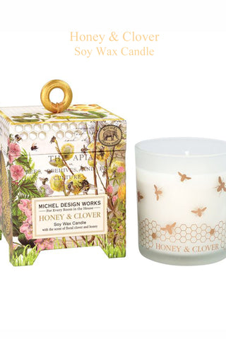 Michel Design Works Honey & Clover Soy Wax Boxed Candle