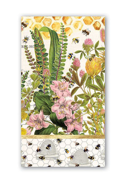 Michel Design Works Honey & Clover Hostess Napkins Bees & Flowers