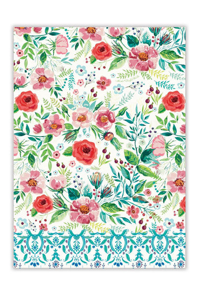 Michel Design Works Wild Berry Blossom Floral Kitchen Towel