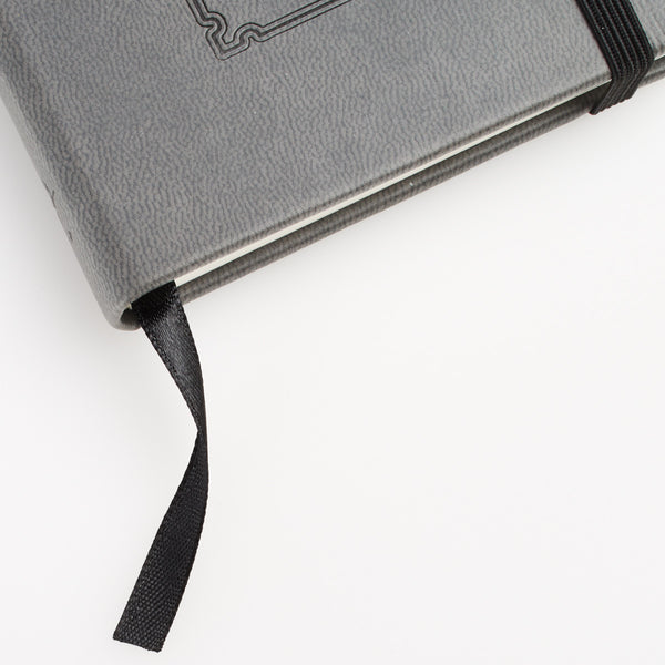 Grey Journal with Ribbon Marker