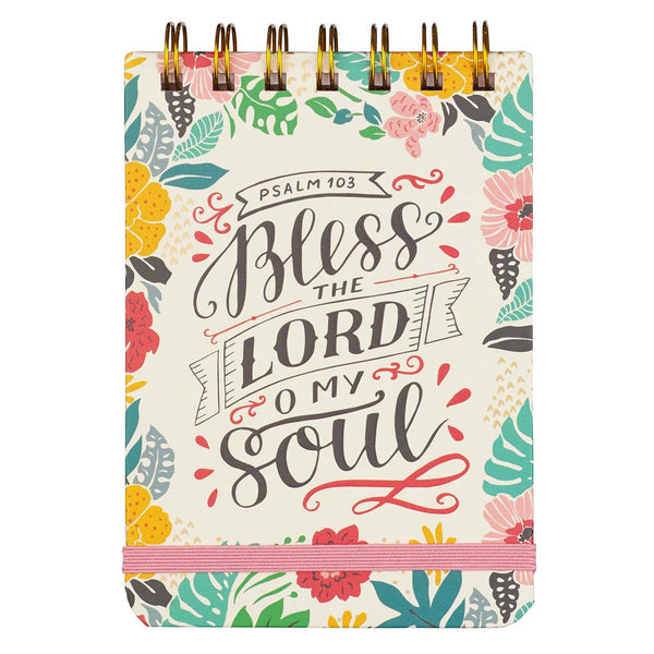 Colorful Floral Psalm 103 Notepad