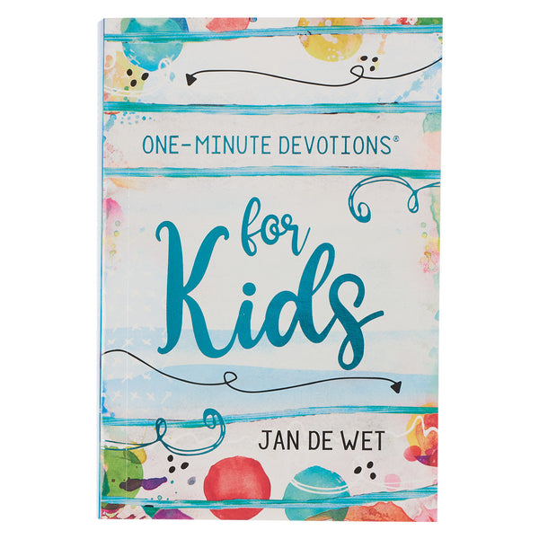 Colorful One-Minute Devotions Paperback Book for Kids by Jan De Wet