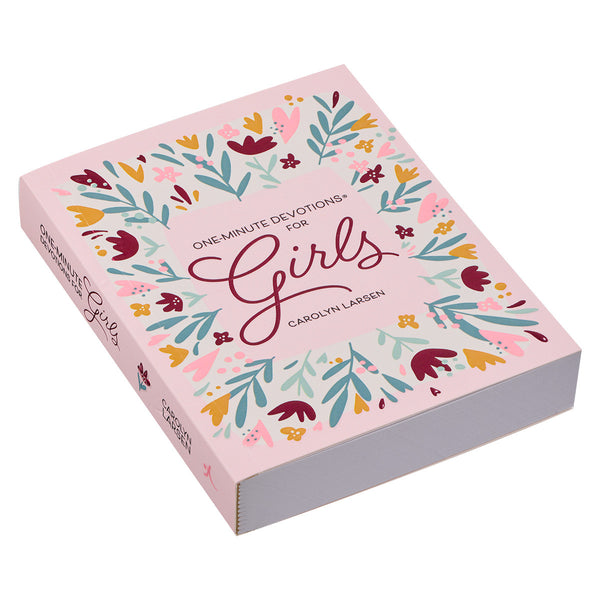 Side view of sweet One-Minute Devotions for Tween Girls