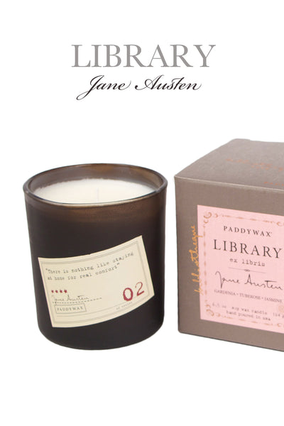 Paddywax Jane Austen Library Boxed Candle