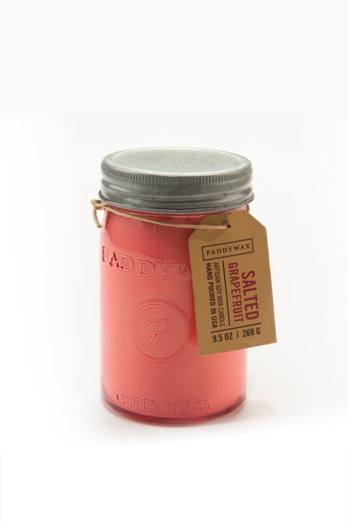 Paddywax 9.5 oz Pink Grapefruit Relish Jar Candle