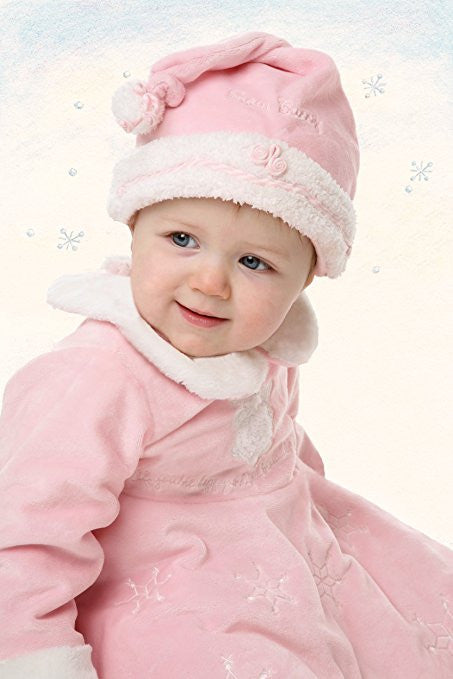 Pink Snow Bunny Dress & Hat Set