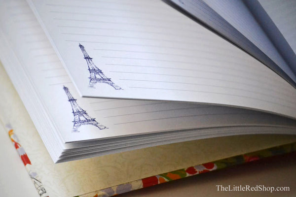 Journal Page view with Eiffel Tower 