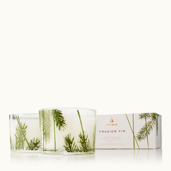Thymes Frasier Fir Pine Needle Boxed Candle Set